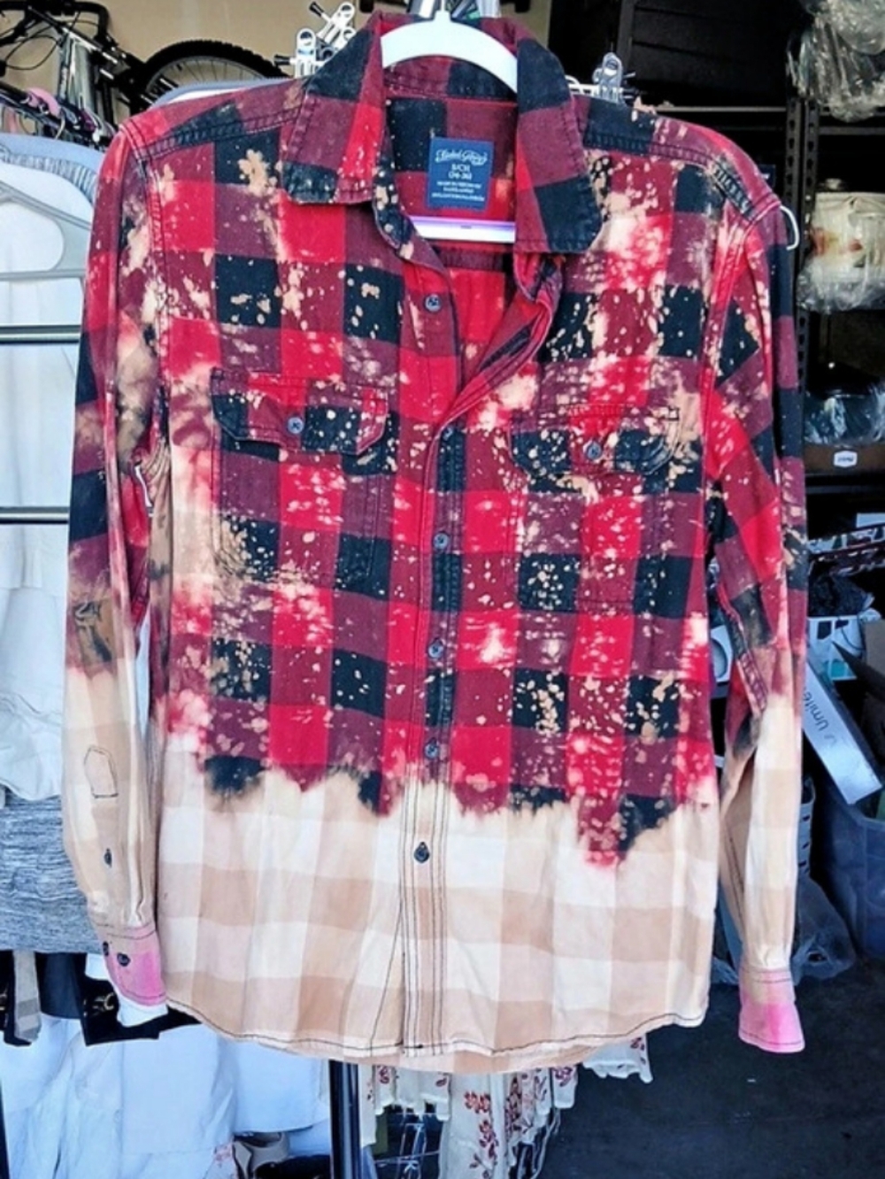 Faded Glory Buffalo-check Plaid Shirt